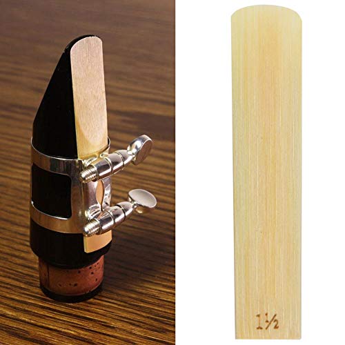 10Pcs Tenor Saxophone Reed 1.5 Strength Replacement, Exquisite 3.2 X 0.7In Sax Reed Musical Instrument Accessories #TOP3