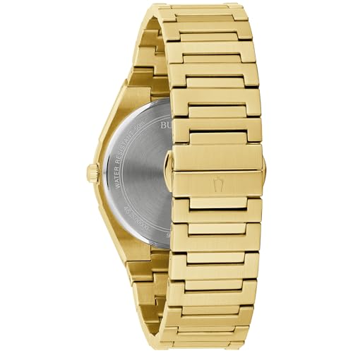 Image of Bulova Mens Dress Classic Quartz Two Tone Stainless Steel Watch, Patterned Dial, 39mm