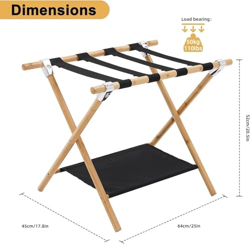 Support pour valises pliable étagère rangement fin du mal de dos
