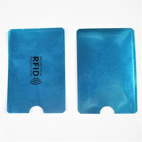 6Pcs/Lot Anti Scan RFID Protector Anti Theft Credit ID Card Aluminum Foil Holder Anti-Scan Card Sleeve(Silver)4