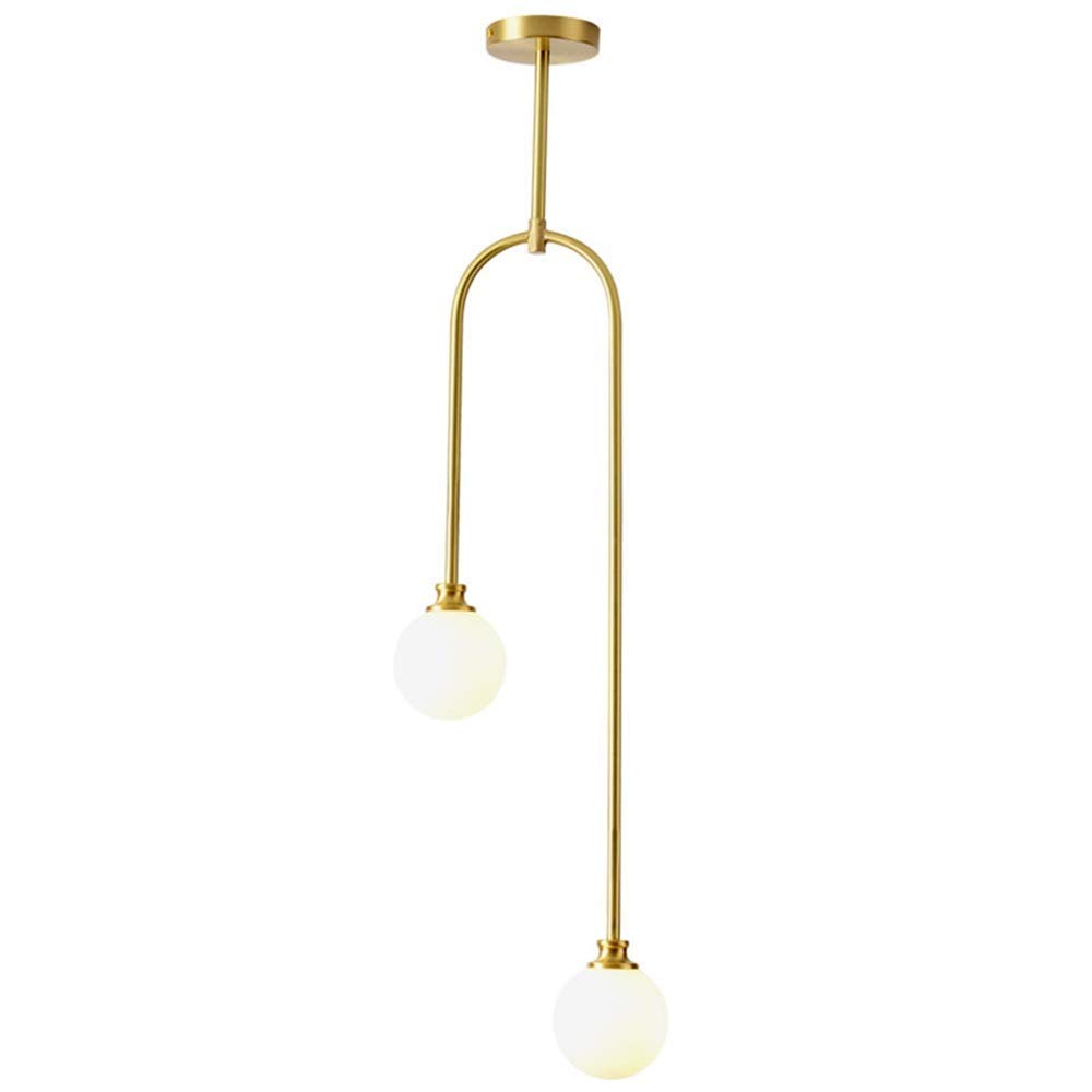 Ceiling Pendant Light Chandelier Chandelier Nordic Modern Minimalist Copper Bedroom Bedside Sofa Mall Window Creative Magic Bean Chandelier 165 * 24.5cm Cozy لثريا