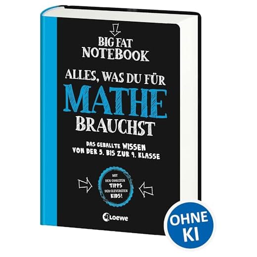 Big Fat Notebook - Alles, was du für Mathe brauchst - Das geballte Wissen von der 5. bis zur 9. Klasse: Nachhilfe für Mathematik, Geometrie und vieles mehr