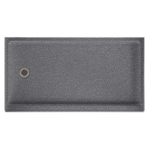 Swanstone Sr-3260L-012 Solid Surface Left Hand Drain Shower Base, 60-In L X 32-In H X 4.3125-In H, Night Sky #TOP18
