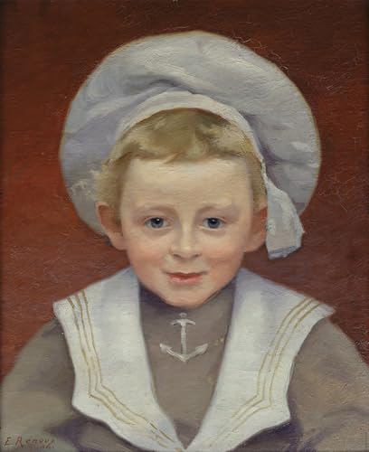 Image sur Toile Portrait de Marcel Jules Ernest Renoux 60x90cm