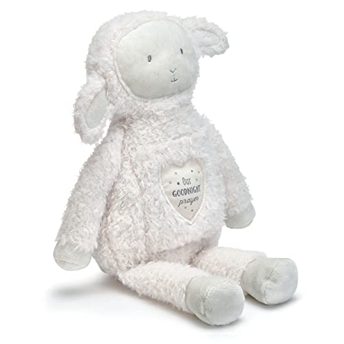 Demdaco Goodnight Prayer Lamb Fuzzy White 11 Inch Plush Figure #TOP13