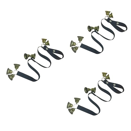 Didiseaon 3pcs Pet Dog Door Bell Training Puppy Door Bells for Potty Thicker Nylon Rope