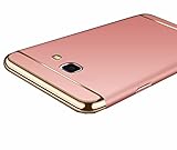 J7 V Case, J7 2017 Case, J7 Sky Pro Case, J7 Perx Case, Ranyi [3 in 1 Hybrid] [Anti-Slip] Painting Bumper + Matte Back Cover Case for Samsung Galaxy J7 Perx / J7 Sky Pro / J7 2017 / J7 V (Rose Gold)