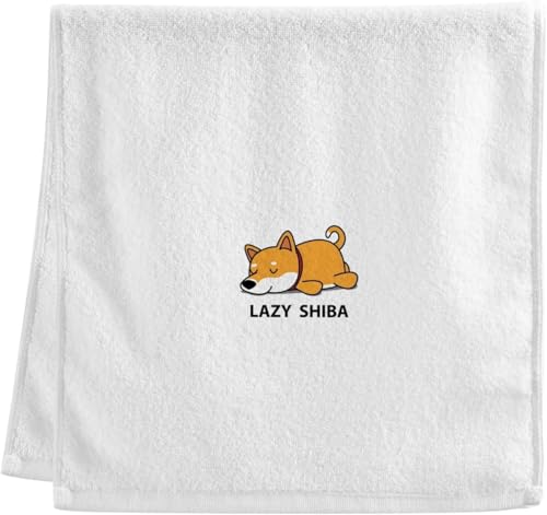 フェイスタオル 猫柄 おもしろ ハンドタオル 可愛い 英字柄 犬 バスタオル 吸水 速乾 軽量 薄手 耐久性 綿100% 抗菌防臭 ギフト 75×40cm 1枚セット