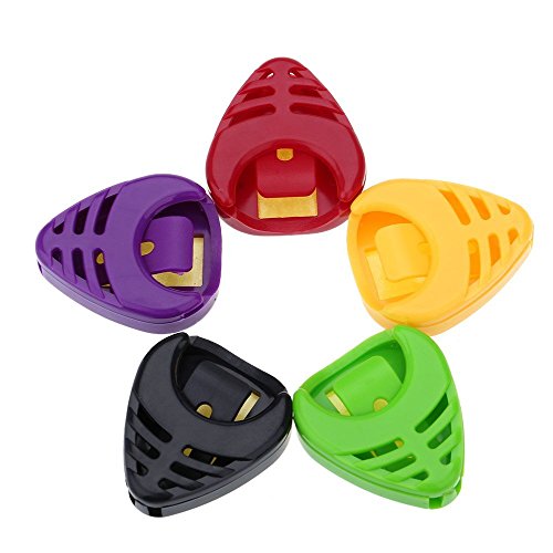SHAPOKY Plactic Lot de 5 étuis pour médiators en de cœur - Les Beatles, Paul McCartney, John Lennon, RIngo Starr, George Harrison SHAPOKY Plactic Lot de 5 étuis pour médiators en de cœur – Image 5