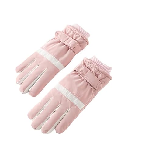 Livwellia Soft Plush Cuff Gloves Plus Velvet Thickened Warm Waterproof Touch Screen Coldproof Cycling Gloves-17-One Size