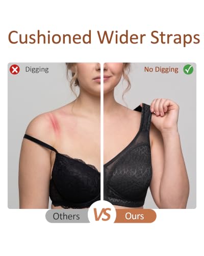 Image of Lemorosy Women's Plus Size Front Closure Posture Back Unlined Wireless Bra