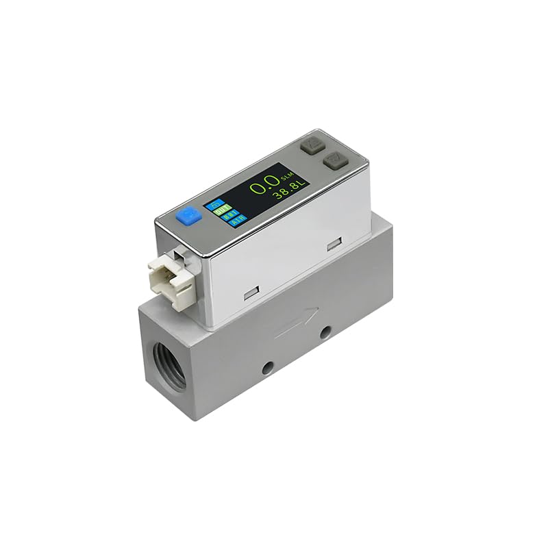 AFM17 Miniature Gas Thermal Mass Flow Meter Compressed Air Nitrogen Oxygen 0.02-200L/min Anti Static High Precision High Stability Easy to Operate