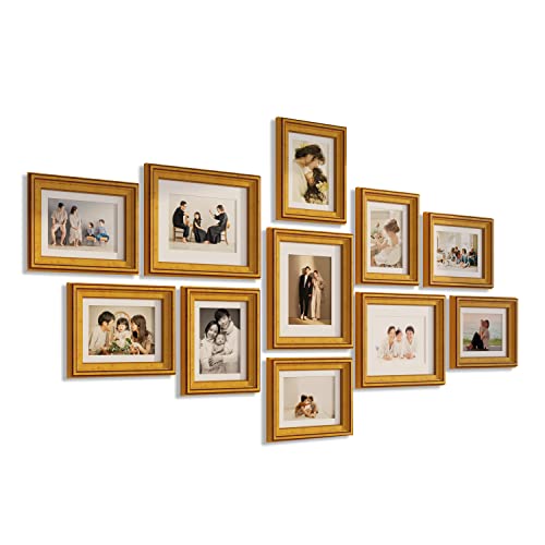 Image of Art Street Premium Photo Frame for living room, Classic Aesthetic Design Photo Frames for Photograph, Art Work, Kids Room Set of 6 (11x14 Inch, Beige)