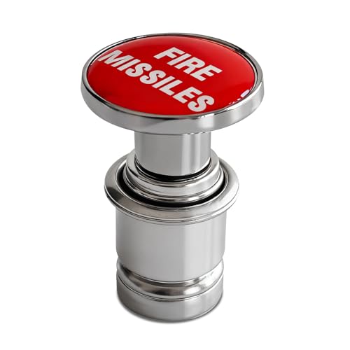 Image of Fire Missiles Button Car Cigarette Lighter Plug, Car Cigarette Lighter Replacement, Aluminum Alloy Push Button Lighter Plug, Standard 12V Fast Heating Power Socket for Auto