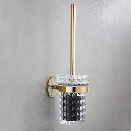 Kit accessoire salle de bain or en cuivre pur avec barre serviette 50cm élégante