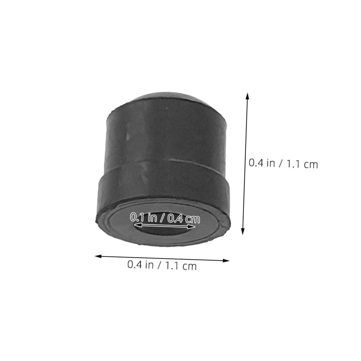 Toyvian Tapas de Goma Extremos del Trombón Accesorios Negros 6 Piezas Ajuste Seguro y Fácil Instalación para Protección y Reparación del Instrumento