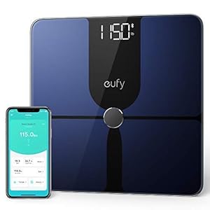 eufy Smart Scale P1, slimme personenweegschaal, lichaamsvetweegschaal, bluetooth, grote led-display, 14 meetwaarden…