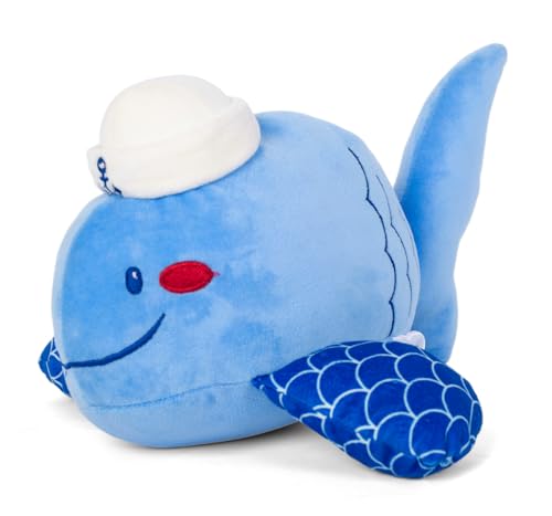 Image of Fuzzbuzz Sailor Whale Soft Toy, 30cm, Blue, 18M+