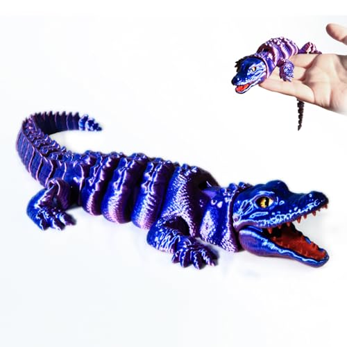 MildLion 3D Printed Crocodile - Articulated Models Figurine- Flexible Joint