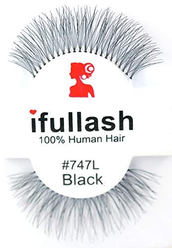 #747L, 12 Pairs ifullash 100% Human Hair Eyelashes