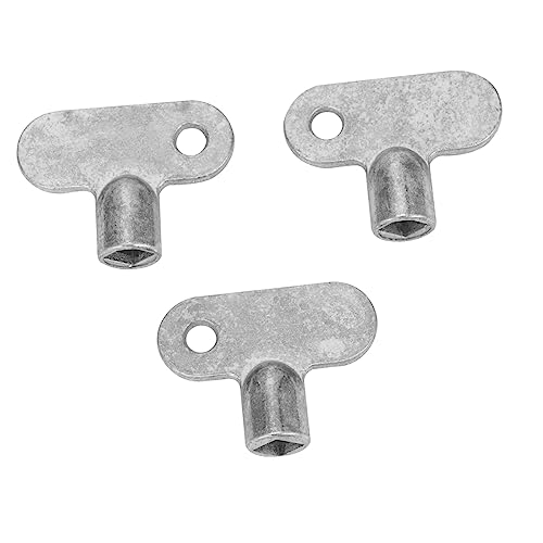 Hemobllo 3pezzi Chiave Di Sfiato Per Radiatori Apertura Quadrata Per Valvole Di Scarico Strumento Resistente e Leggero Per Uso Domestico e Esterno