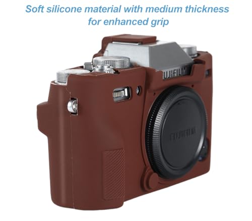 Funda de silicona para cámara Fuji XT30/XT30 II Color Coffee miniatura 4