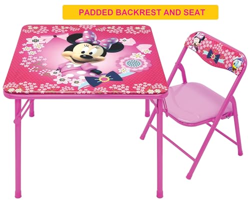 Minnie Mouse Table & Chair Set for Toddlers 24-48M, Includes 1 Table & 1 Chair [Amazon Exclusive] Table: 20"L x 20"W x 16.4"H, Chair: 12"L x 11.6"W x 17"H - Weight Limit: 70 lbs by MINNIE - Image 6