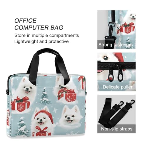 ALAZA Maletín para portátil con diseño de perros Pomeranian, 13-15.6" miniatura 5