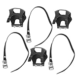 Sosoport 6 Piezas Correas Ajustables para con Clips para Dedos Accesorios para Bicicleta de Montaña y Carretera Sujeción Antideslizante para Ciclismo