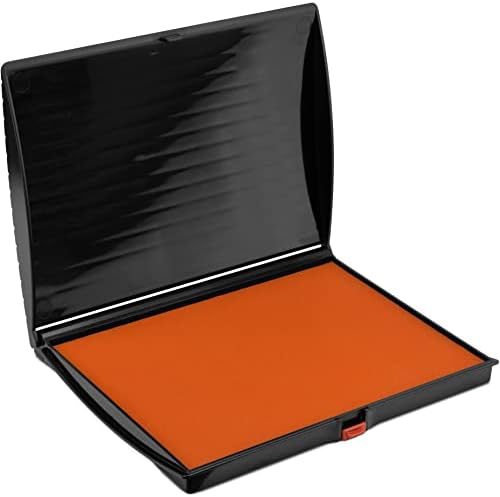 Extra Large Premium Orange Stamp Pad - 5" by 7" - Quality Felt Pad