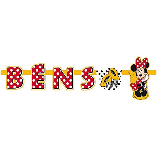 FAIXA PARABENS MINNIE MOUSE 01 un.