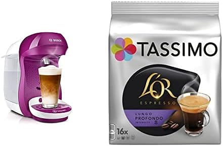 Bosch TAS1001 TASSIMO Happy Cafetera de cápsulas, 1400 W, color r...