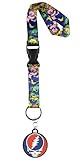 Bioworld Grateful Dead Dancing Bears Wrist Strap Lanyard For Keys | Hand and Wrist Lanyard For Wallet Keychain