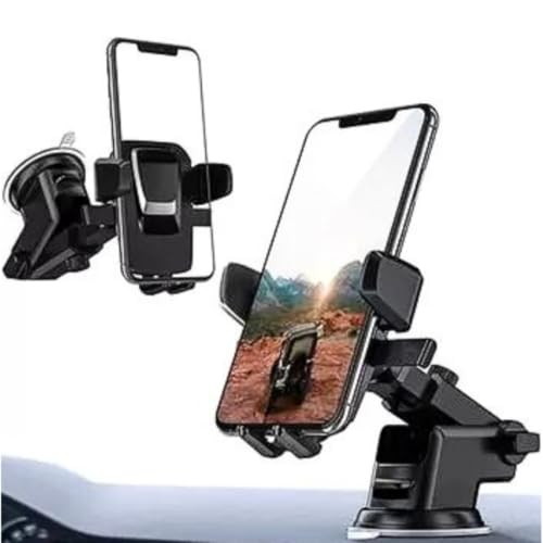 Suporte Veicular Universal para Celular Trava Automática Ventosa Ultrafixa Estabilidade Premium Anti