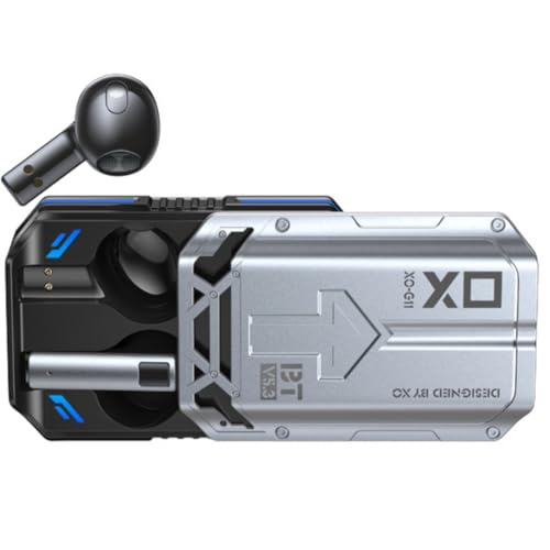 XO Simple is Beauty HyperSound Pro Gaming Kablosuz Kulaklık G11– Ultra Düşük Gecikme, 10mm Sürücü, ENC Mikrofon, RGB Aydınlatmalı | 6 Saat Dinleme Süresi | 500 mAh | İOS & Android İle Uyumlu | Metalik Kasa | Siyah