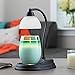 Candle Warmers Etc. Black Signature Aurora Candle Warmer Lamp – For Top-Down Warming & Flame-Free Fragrance