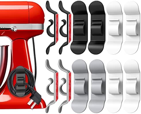 Cord Organizer Keeper for Kitchen Appliances, Airboat 12Pack Cable Storage Wire Holder for Small Appliances, Mixer, Coffee Maker, Air Fryer and Pressure Cooker
