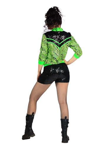 WILBERS & WILBERS 4098 - 80er / 90er Jahre Partyjacke für Damen, Trainingsjacke für Karneval