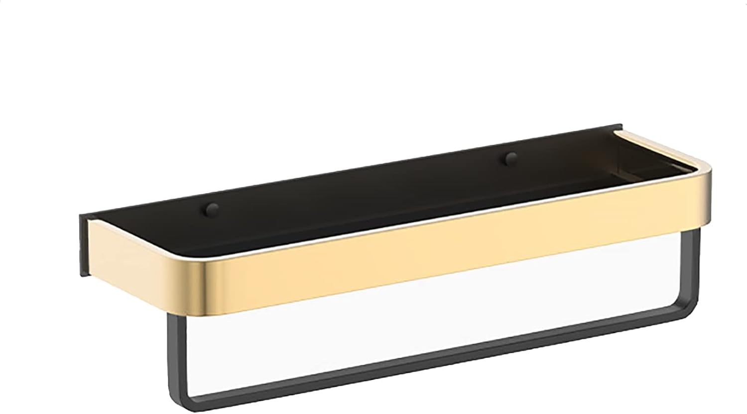 Bathroom Shelf Wall Mounted with Towel Rail,Aluminum Shower