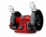 SMERIGLIATRICE MOLA DA BANCO CON 2 DISCHI IN PIETRA DA 150MM PER OFFICINA