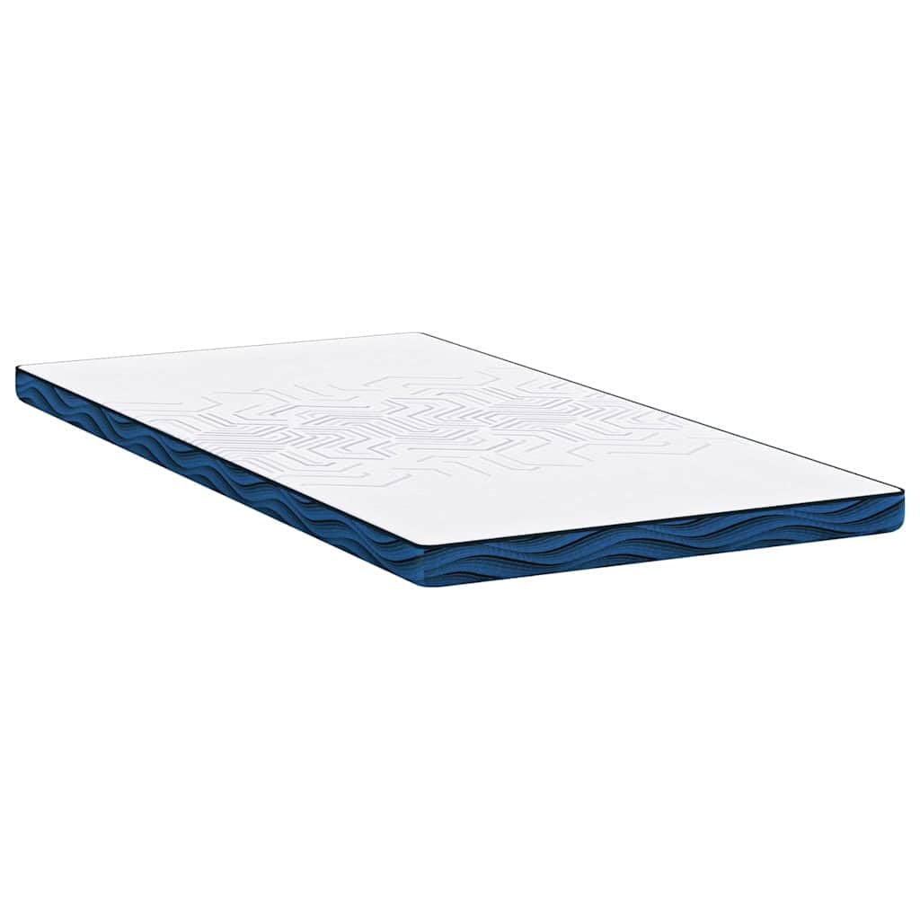 Nakładka na materac, tkanina żakardowa, biała, 120 x 200 cm, pianka memory, nakładka z miękką poszewką, oddychająca i odciążająca, ergonomiczna, do łóżka kontynentalnego i ochrony materaca w sypialni