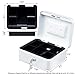 KYODOLED Medium Cash Box with Money Tray,Small Safe Lock Box with Key,Cash Drawer,7.87
