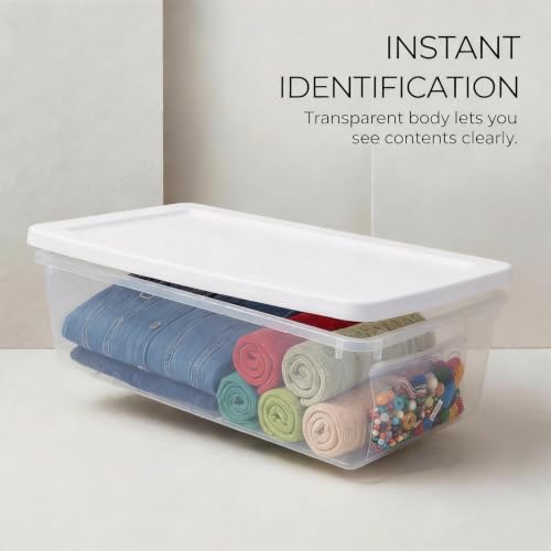 41-Quart-Clear-Plastic-Under-Bed-Storage-Bins-with-White-Lids-Stackable-Medium-Containers-for-Closet-Bathroom-Organizers-and-Storage