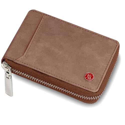 Image of HORNBULL Steve Brown RFID Blocking Leather Wallet for Men | Vertical Credit Debit Card Holder