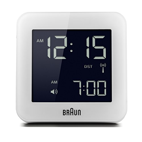 Braun BNC009WHI-RC Digital Quartz Alarm Clock
