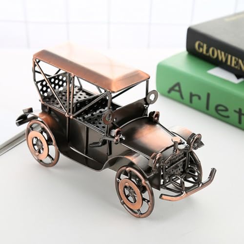 Modelo de coche clásico en metal para decoración vintage de interiores 5