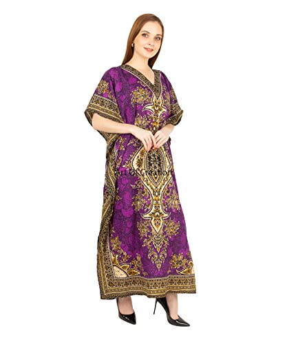 Image of Art Of Creation Women Kaftan Dress Tunic Long Maxi Plus Size