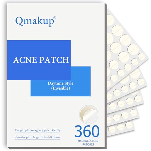 Pimple Patches for Face,Acne Patches for Face,Pimple Patch,Zit Patches,Hydrocolloid Blemish Patches for Covering Zits,with Salicylic Acid,Tea Tree oil & Calendula oil (360 Counts, Count, 360)