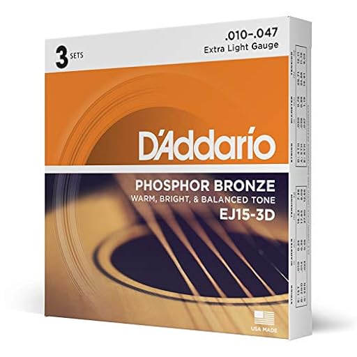D´Addario Cuerdas Guitarra Acustica - Cuerdas de Guitarra - Cuerdas de Guitarra Acustica - EJ15-3D - Extra Ligero, 10-47 - 3-Paquete, 3-Pack, Extra Light, 10-47 | Ya disponible en tu tienda friki favorita! En mundofriki.es! D´Addario Cuerdas Guitarra Acustica - Cuerdas de Guitarra - Cuerdas de Guitarra Acustica - EJ15-3D - Extra Ligero, 10-47 - 3-Paquete, 3-Pack, Extra Light, 10-47 | Ya disponible en tu tienda friki favorita! En mundofriki.es!
