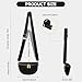 GAEKEAO Crossbody Bags for Women Fashion Sling Purse Fanny Pack Leather Belt Bum Bag Chest Shoulder Bag for Travel Black